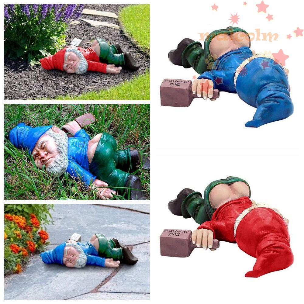 MALCOLM Tượng Chú Lùn Đang Nằm Ngộ Nghĩnh