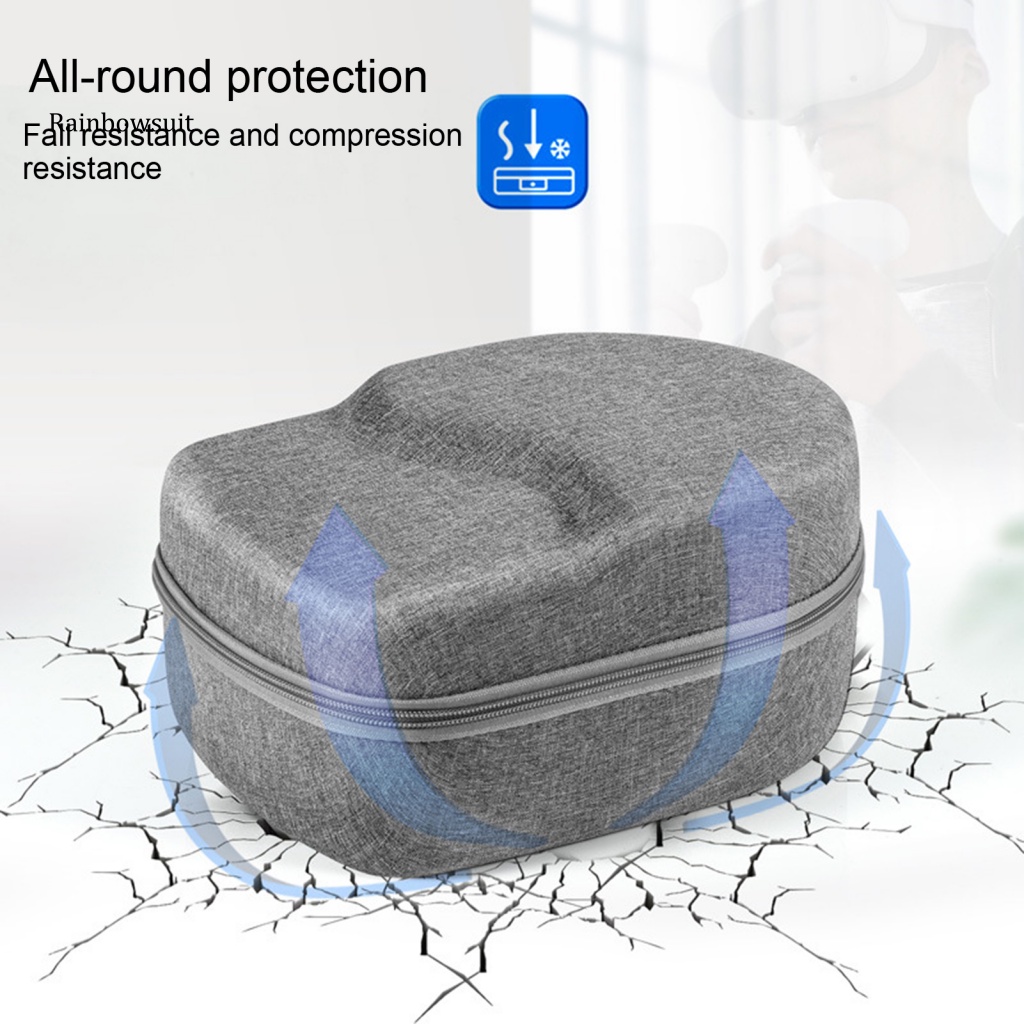 Túi Đựng Kính Thực Tế Ảo VR Hai Khóa Kéo Chống Sốc Chịu Áp Lực Tốt Cho Meta Quest Pro
