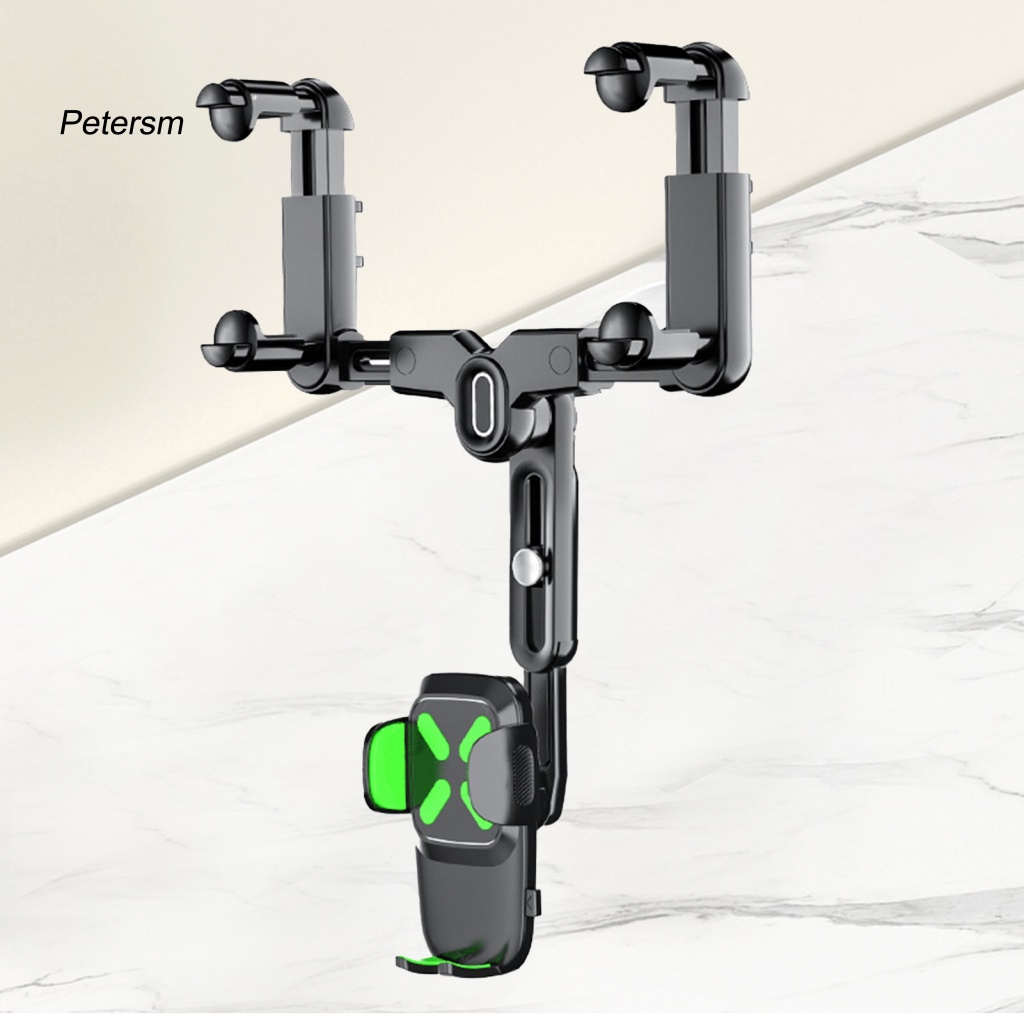 Giá Đỡ Điện Thoại / Gương Chiếu Hậu Bằng PP Có Thể Thu Gọn Đa Năng Cho Xe Hơi