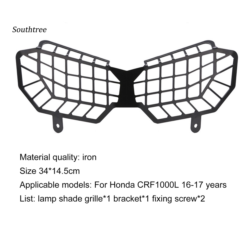 Khung Bảo Vệ Đèn Pha Bằng Sắt Không Phai Cho Xe Mô Tô Honda CRF1000L 16-17