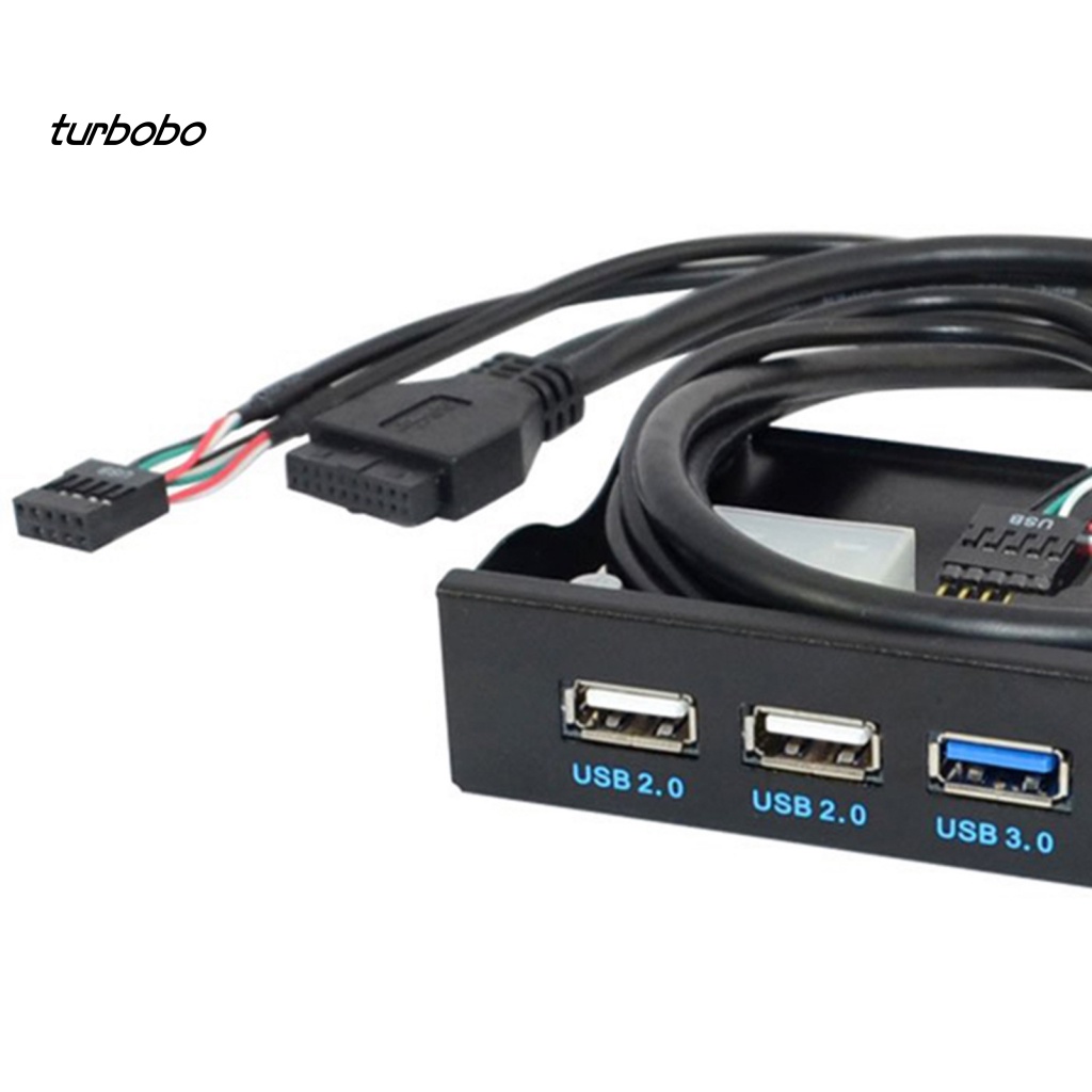 Turbobobo Ổ Đĩa Mềm Phía Trước 4 Cổng USB 30 20 19 / 9PIN 35inch Cho Máy Tính
