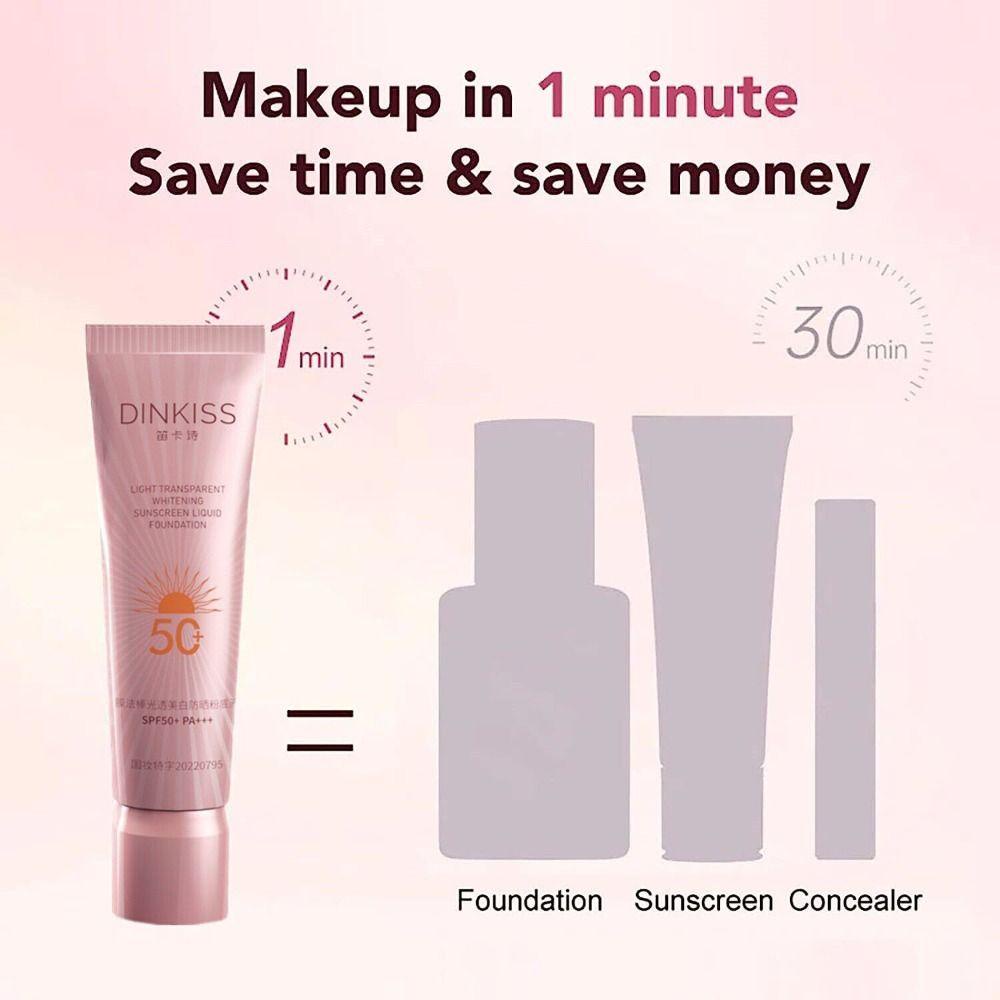 BSUNS Kem Chống Nắng 30ml 3 Trong 1 Kháng Nước Làm Trắng Da Che Khuyết Điểm Cho Nữ