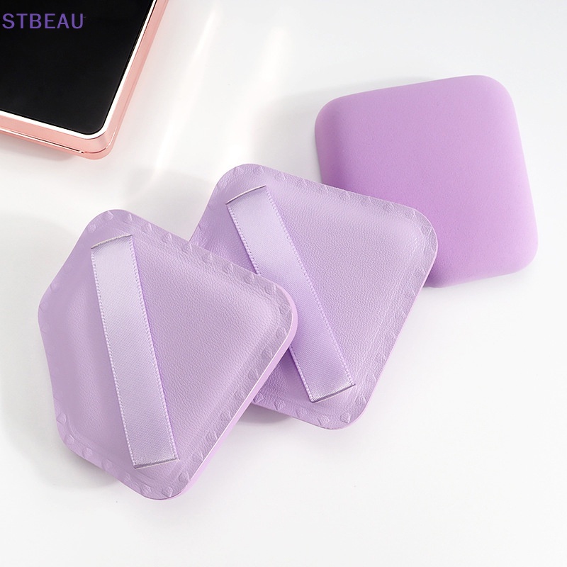 Mút Tán Kem Nền Trang Điểm Hình Viên Kim Cương Màu Tím Mềm Mại