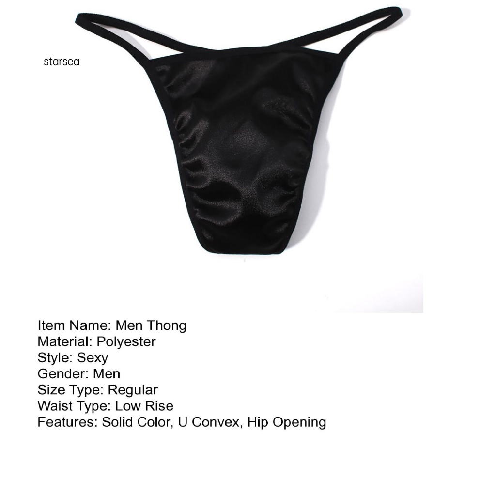 Sra Quần Lót Lọt Khe Chữ U Lưng Thấp Màu Trơn Thời Trang Quyến Rũ Cho Nam