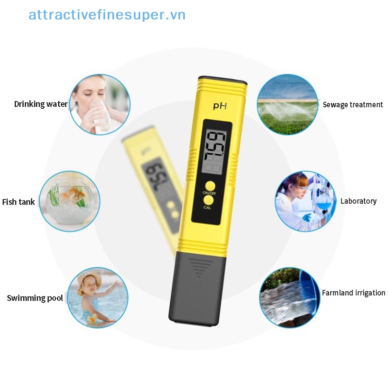 Máy Đo Độ PH Kỹ Thuật Số Độ Chính Xác Cao Có Màn Hình LCD