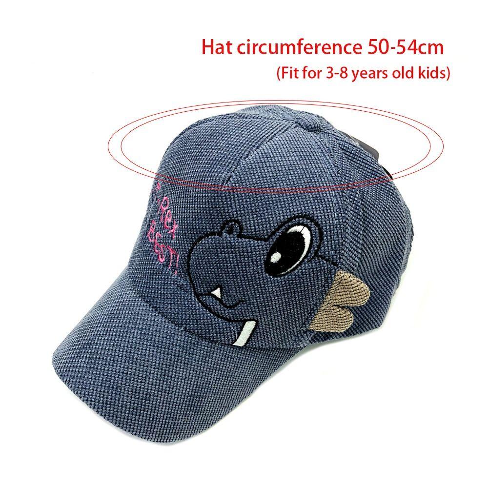 CLEVER Mũ Lưỡi Trai Nhung Chống Tia UV In Họa Tiết Hoạt Hình Dễ Thương Cho Bé