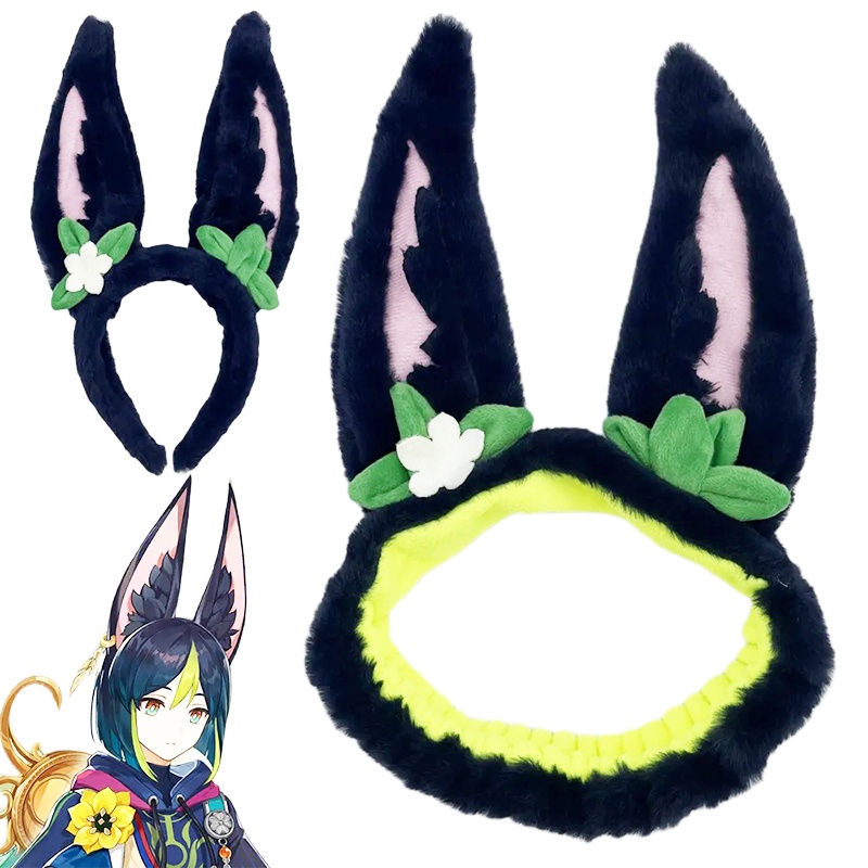 Băng Đô Tai Thỏ Bông Hóa Trang Halloween Dễ Thương