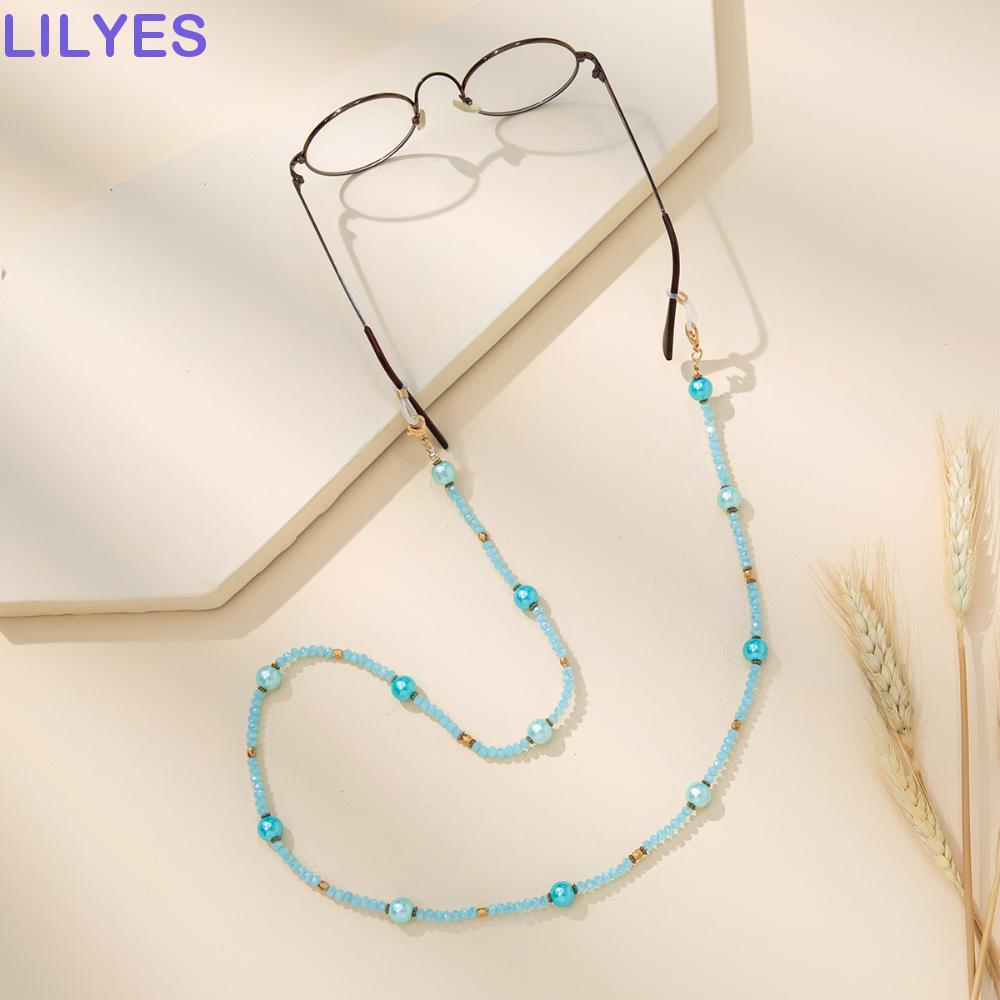 LILYES Dây Đeo Mắt Kính Đính Pha Lê Thời Trang Cho Nam Và Nữ