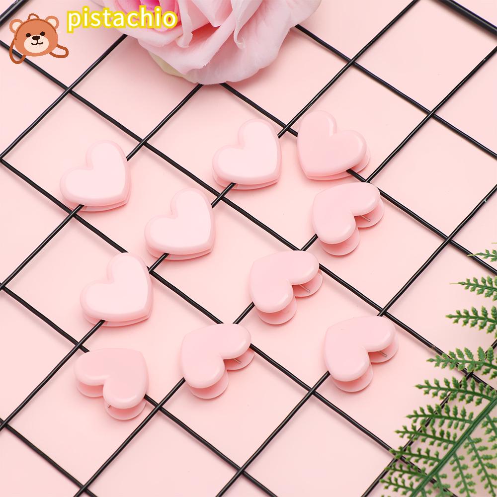 PISTA Set 10 / 15 / 20 Kẹp Nhựa Nhiều Màu Sắc Dễ Thương