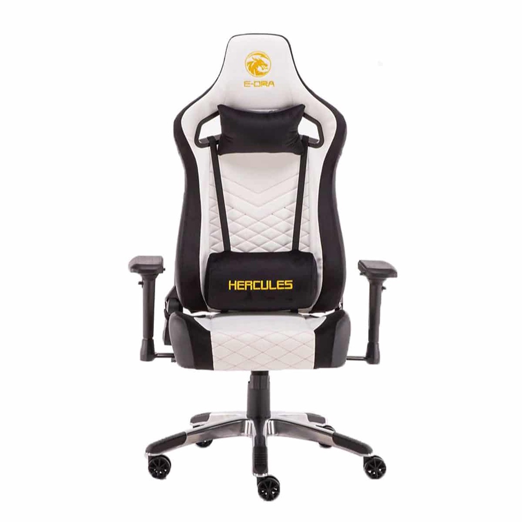 Ghế Gaming E-Dra Hercules EGC203 PRO - Chất Liệu Da PU Cao Cấp - Màu Sắc: Đỏ, Vàng Trắng Đen - Cam Kết Chính Hãng