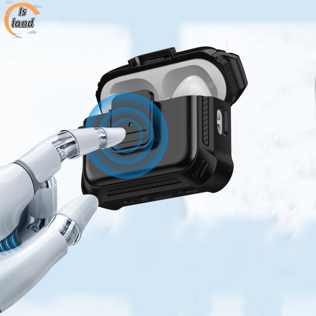Vỏ Bảo Vệ Hộp Sạc Tai Nghe Airpods Pro2 Chống Rơi Kèm Móc Khóa
