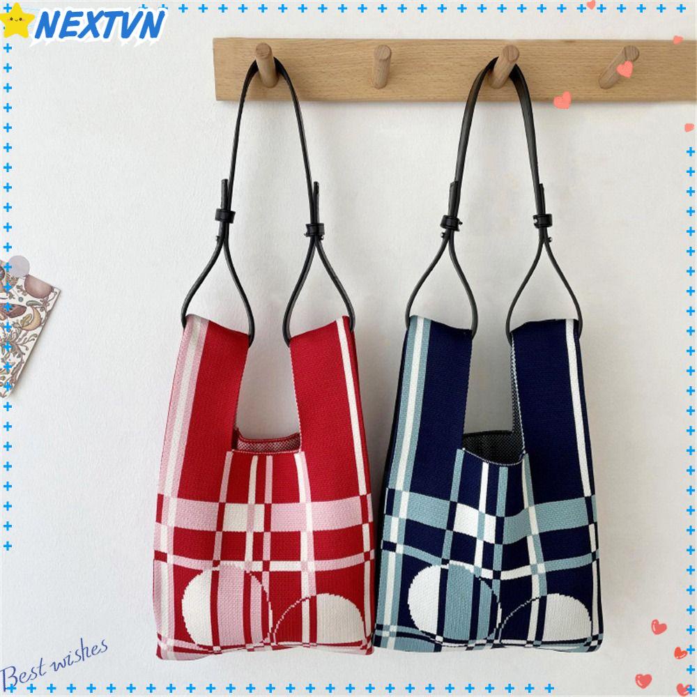NEXTVN Túi Xách Đan Len Tái Sử Dụng Cho Nữ