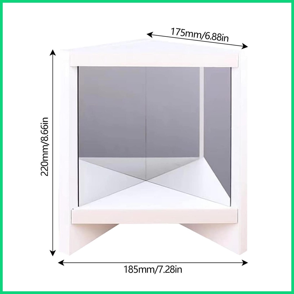 Gương Chiếu Hậu Hình Vuông Màu Trắng Không Đảo Ngược Cho Nhà Ở / Ký Túc Xá