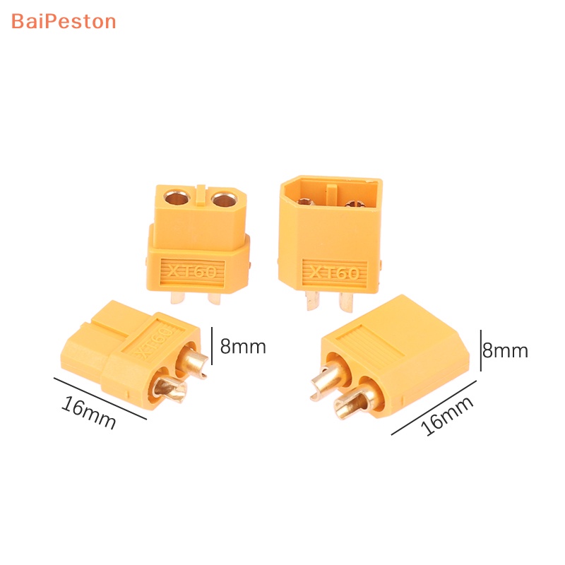 Set 5 Cặp Phích Cắm XT-60 Phích Cắm Đực / Cái Hình Viên Đạn Chuyên Dụng Cho Máy Bay Điều Khiển Từ Xa