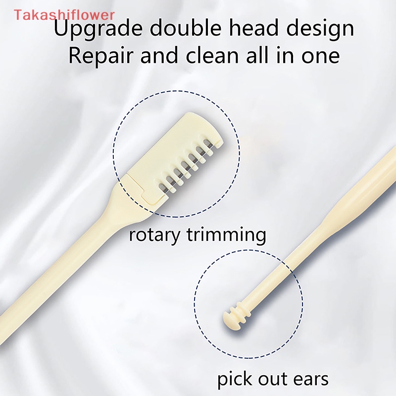 Set 1 / 2 / 3 Dao Cạo Lông Mũi / Tai / Lông Tai / Mũi Hai Đầu Xoay 360 Độ Có Thể Giặt Sạch°Tông Đơ Cắt Tóc Mũi Xoay Bằng Thép Không Gỉ