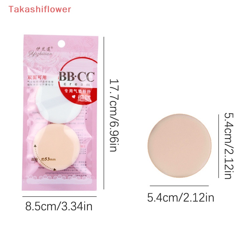 Set 2 Mút Trang Điểm Phấn Nước BB CC Tạo Khối Trang Điểm Mịn Màng Dùng Được Cả Khi Khô Và Ướt