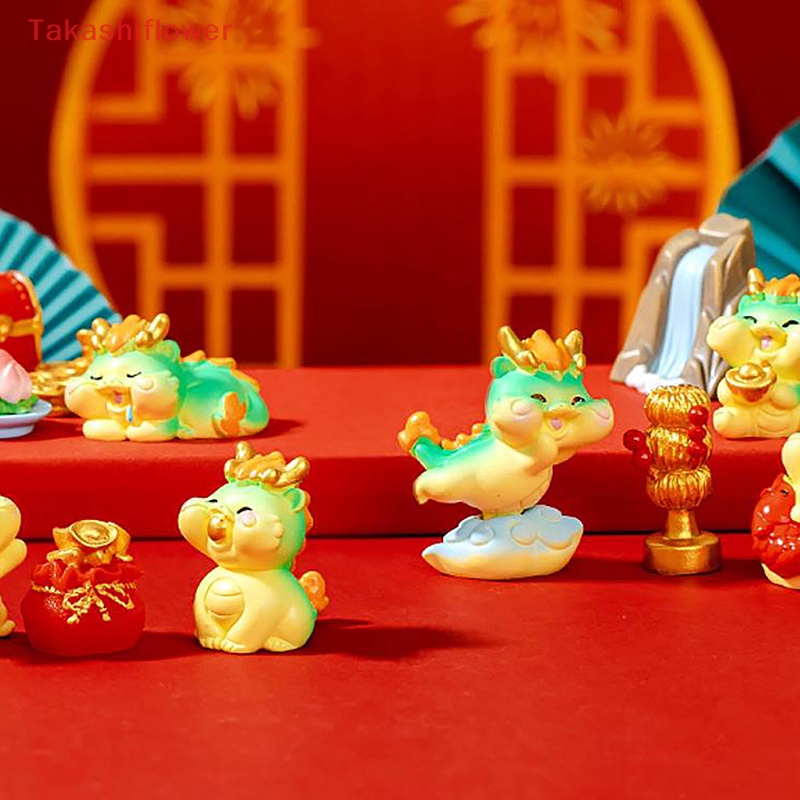 Mô Hình Rồng Hoạt Hình Thu Nhỏ Dùng Trang Trí Vườn DIY