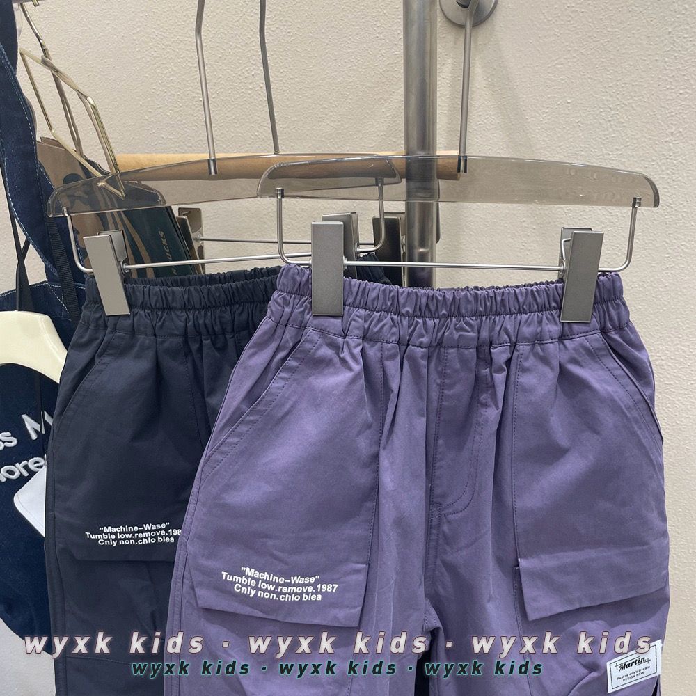 Quần Yếm Thể Thao Cotton Nguyên Chất Nhiều Túi Phong Cách Hàn Quốc Thời Trang Thường Ngày Cho Bé Trai [Good Things Hàng Mới Về]