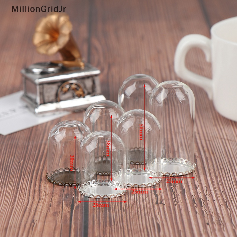 Lọ Thủy Tinh Đựng Gia Vị Có Chuông 25mm Cho Nhà Búp Bê JR
