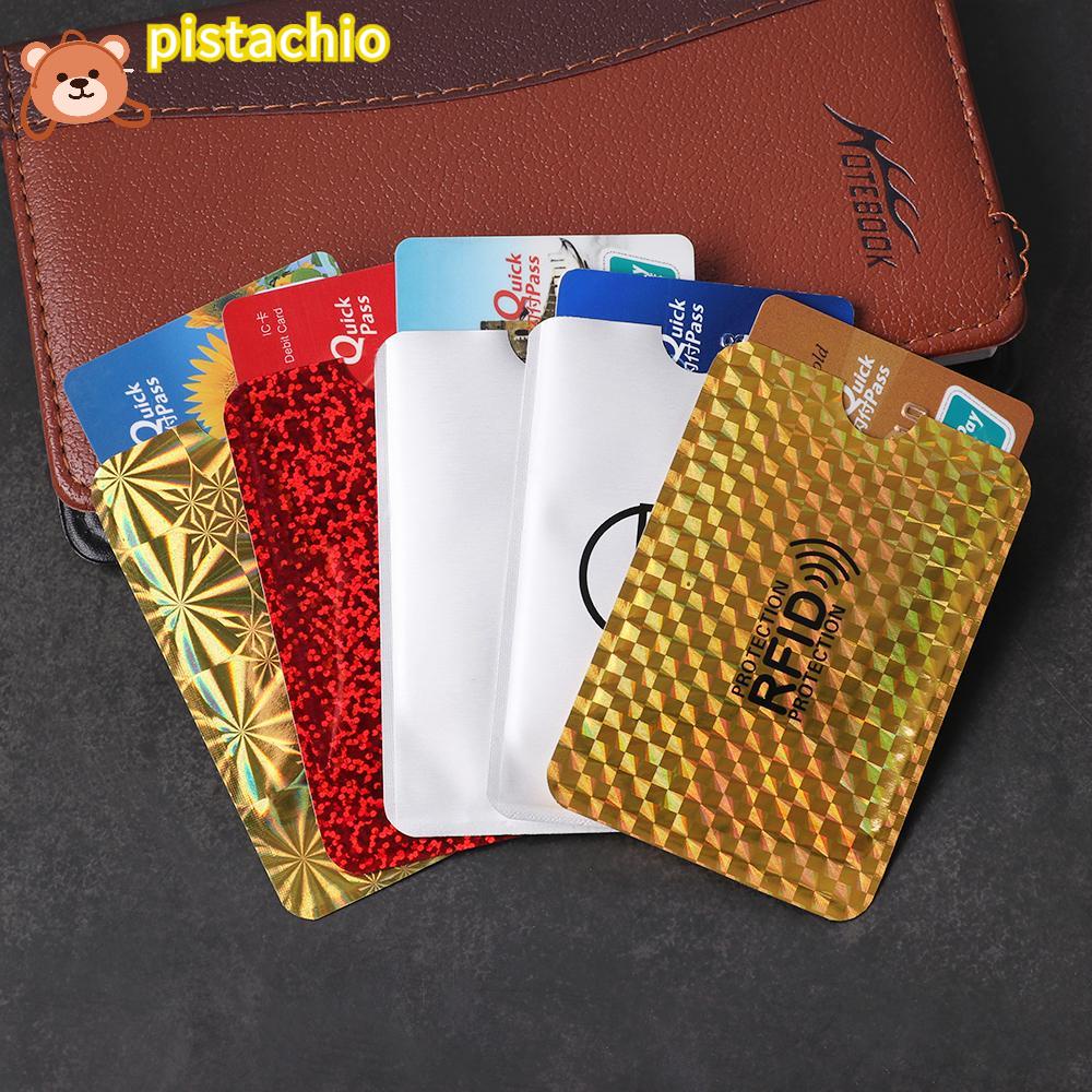 PISTA Set 5 Túi Đựng Thẻ RFID Bằng Lá Nhôm Bảo Vệ Tiện Dụng