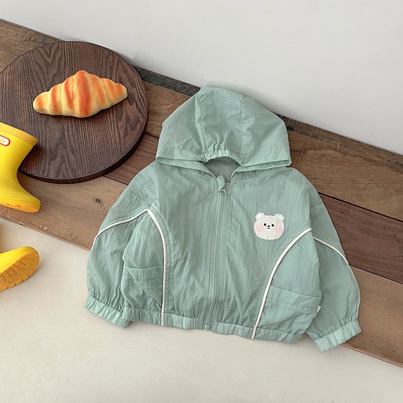 Áo Khoác Cardigan Mỏng Chống Nắng Họa Tiết Hoạt Hình Thời Trang Mùa Hè Cho Bé FW7E