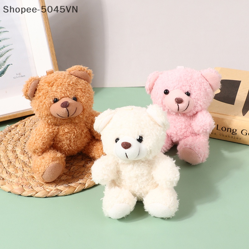 Móc Khóa Gấu Nhồi Bông 10CM Dễ Thương Dùng Làm Quà Tặng