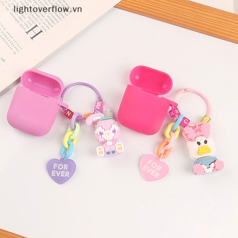 [lightoverflow] Móc Khóa Khối Lập Phương StellaLou Thỏ Vịt Daisy Hoạt Hình Trang Trí Ba Lô Xe Hơi [VN]