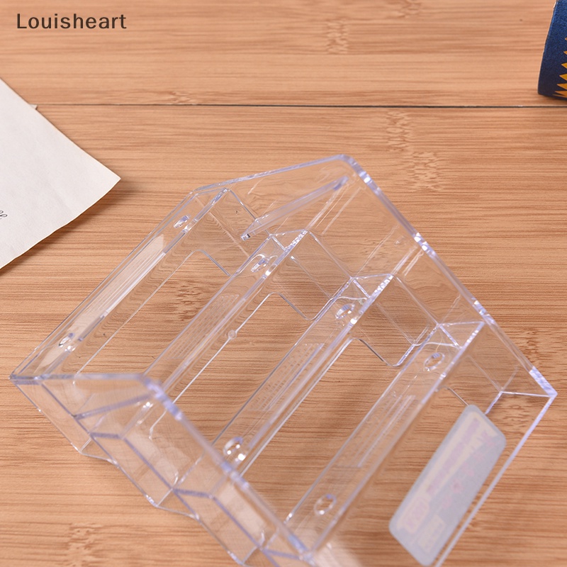 Giá Đỡ Danh Thiếp 4 Ngăn Bằng Acrylic Trong Suốt Để Bàn Louisheart TFG