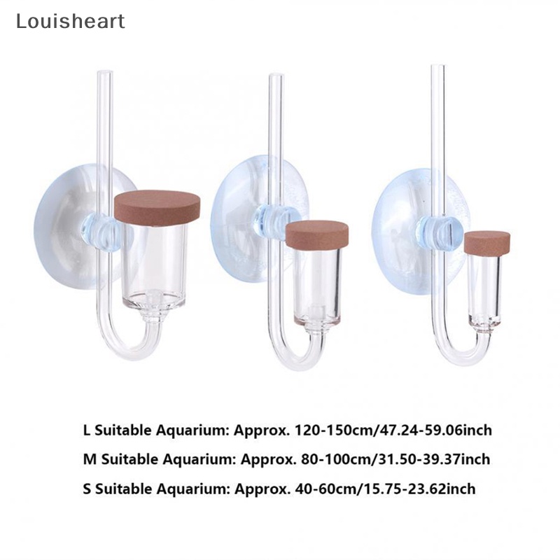Máy Khuếch Tán Bong Bóng Khí CO2 Trong Suốt Louisheart Cho Bể Cá
