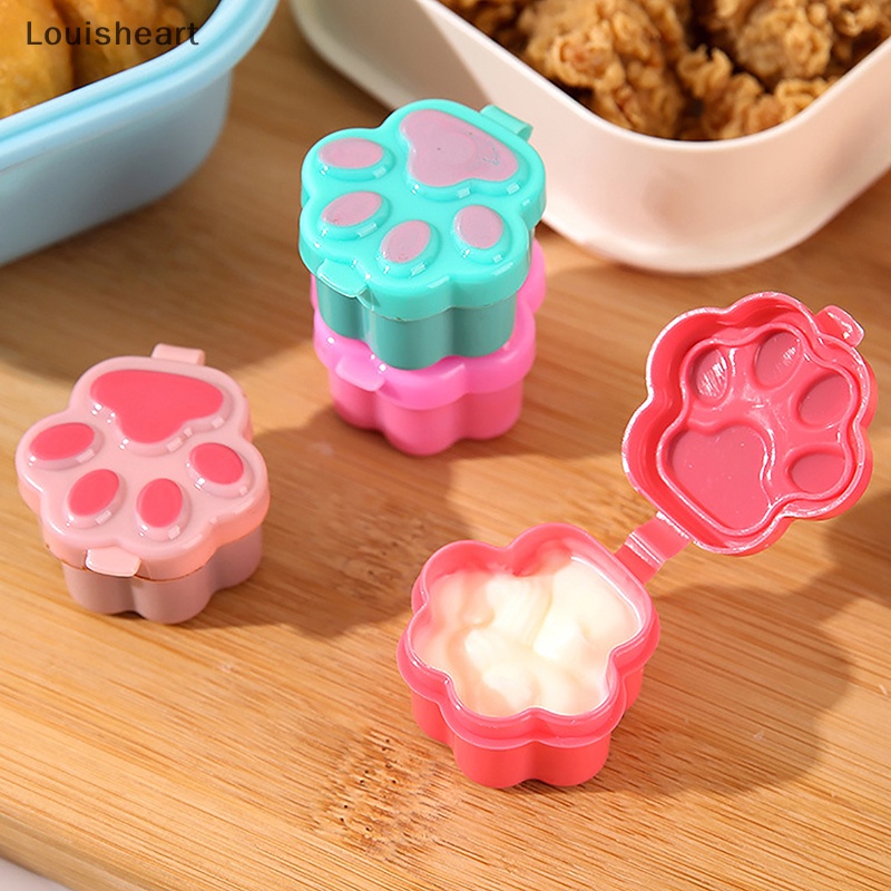 1 Chai Đựng Nước Sốt Mini Hình Chân Mèo Chống Rò Rỉ TFG