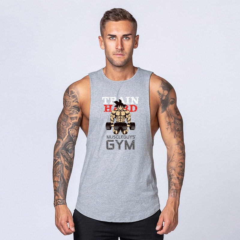 Áo Thun Sát Nách Tập Thể Hình Thời Trang Cho Nam