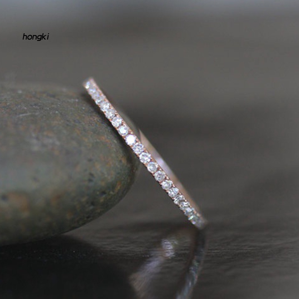 Nhẫn Hợp Kim Dát Đá Lấp Lánh Thời Trang Cho Cặp Đôi