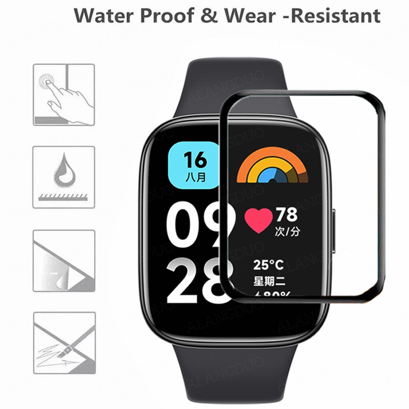 Kính Cường Lực Cong 3D Bảo Vệ Màn Hình Đồng Hồ Thông Minh Redmi Watch 3 Redmi Watch 3 Lite Watch3