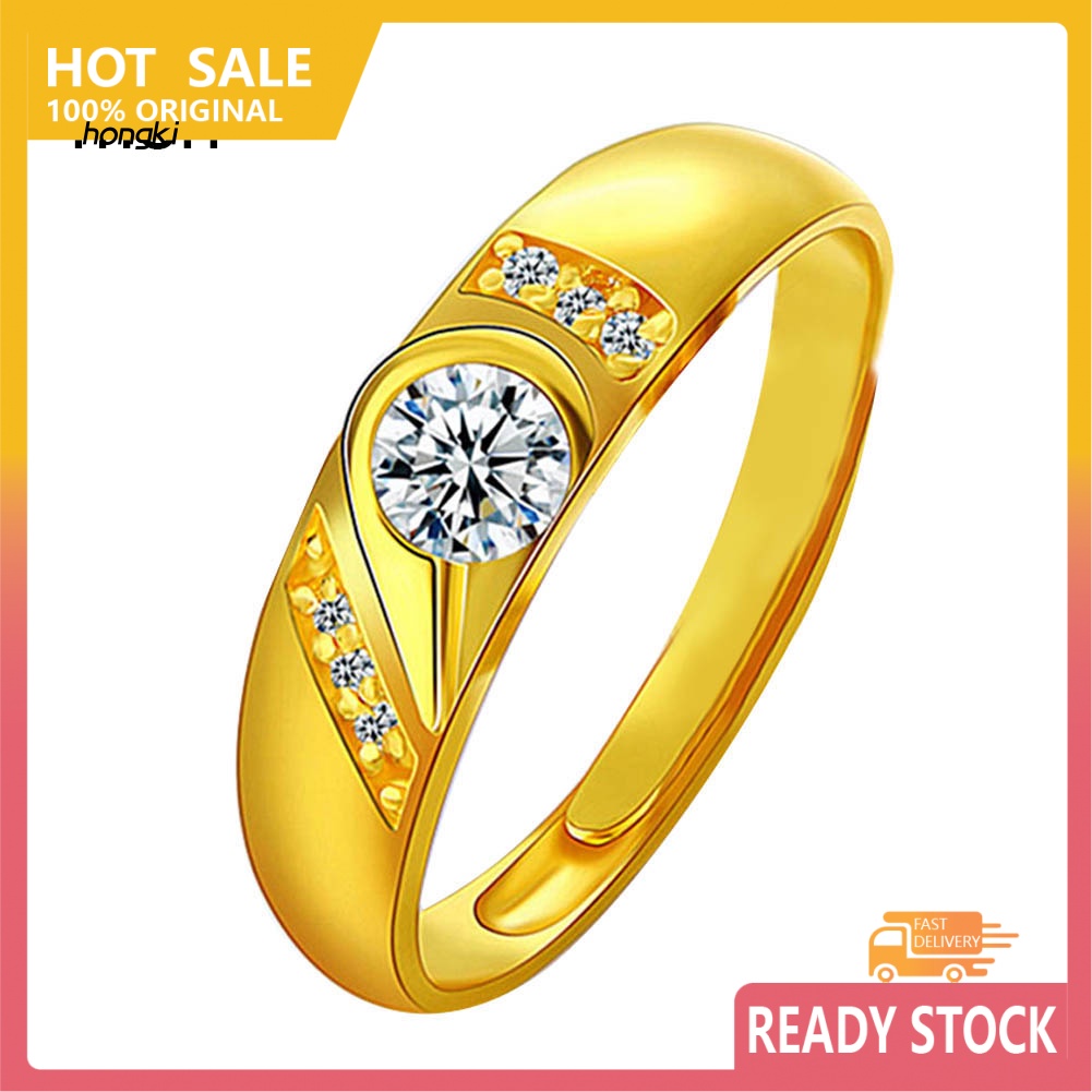 Nhẫn HìNh TráI Tim ĐíNh Kim Cương Giả ThờI Trang Cho CặP Đôi