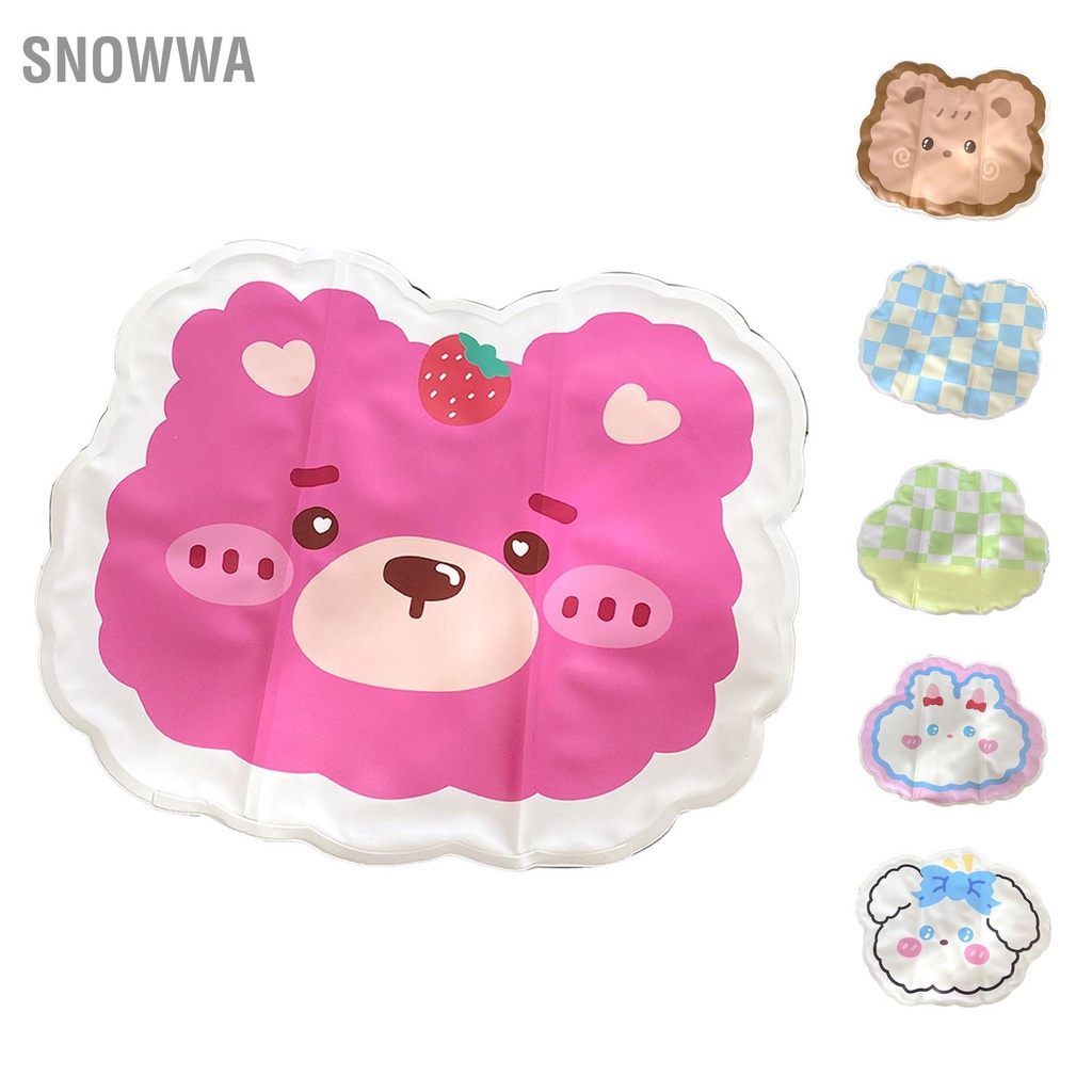Snowwa Đệm Ghế Làm Mát Họa Tiết Hoạt Hình Dễ Thương Gấp Di Động Tinh Tế Mùa Hè Đá Gel Dành Cho Sinh Viên Nhân Văn Phòng
