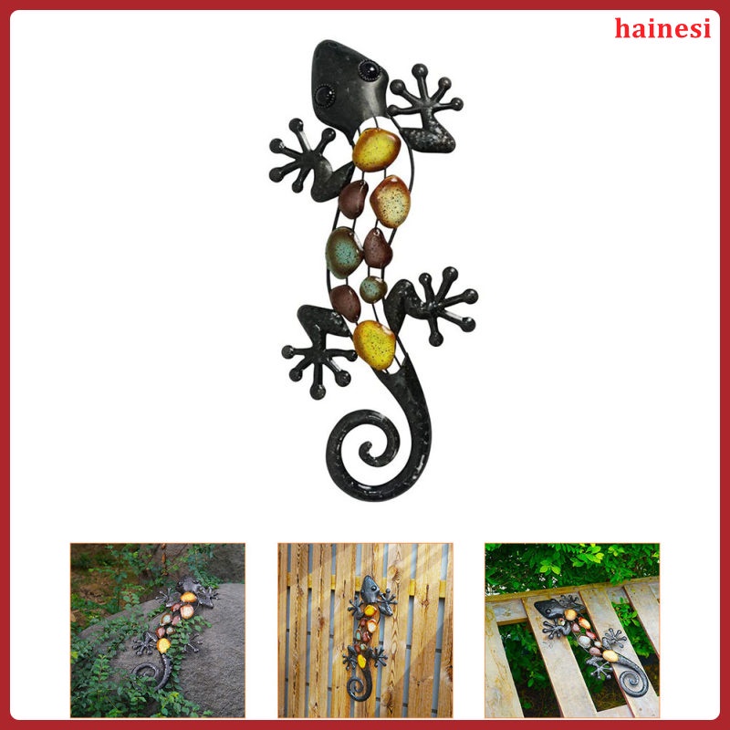 Tượng Thằn Lằn Kim Loại Treo Tường Trang Trí Phong Cách Vintage