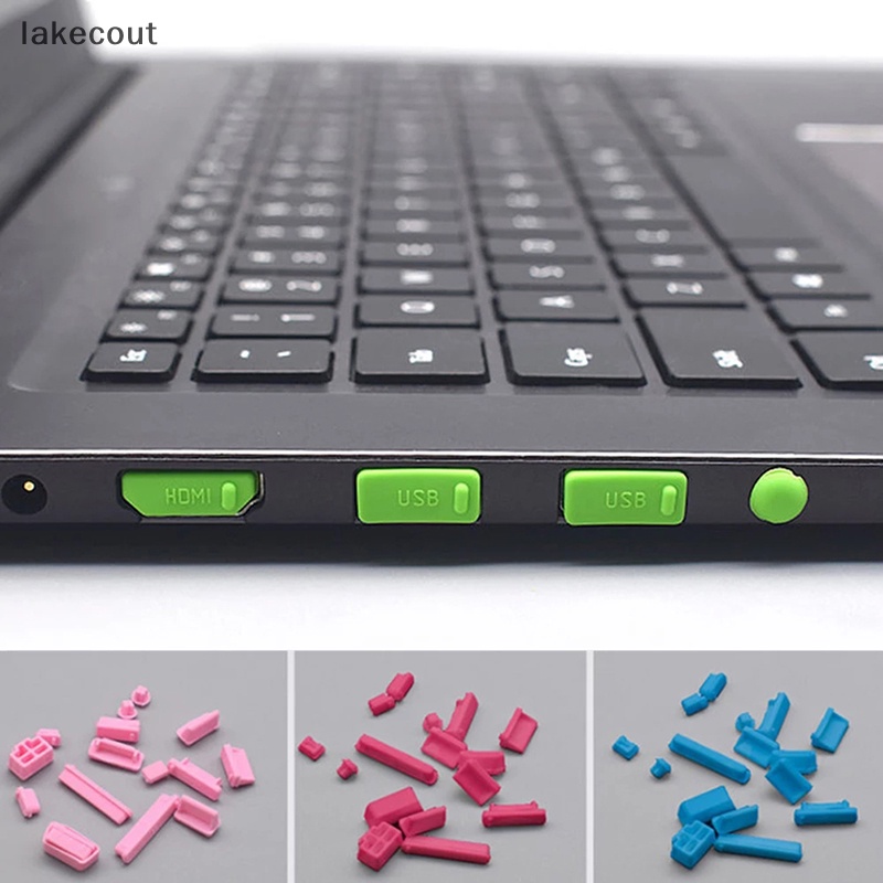 Bộ 16 Nút Bịt Chống Bụi Bảo Vệ Cổng USB VGA Bằng Cao Su