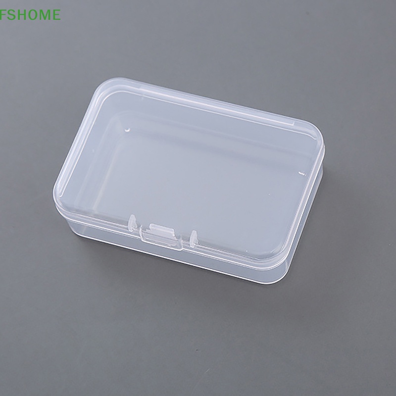 Set 2 Hộp Nhựa Trong Suốt Hình Vuông Đựng Trang Sức