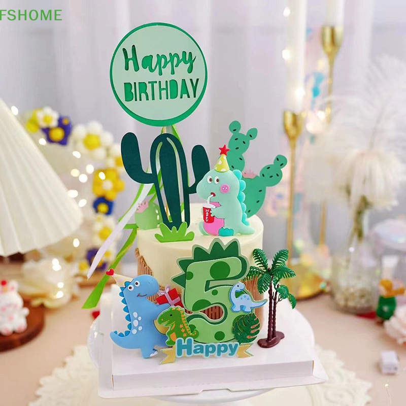 1 Que Cắm Trang Trí Bánh Kem Hình Khủng Long