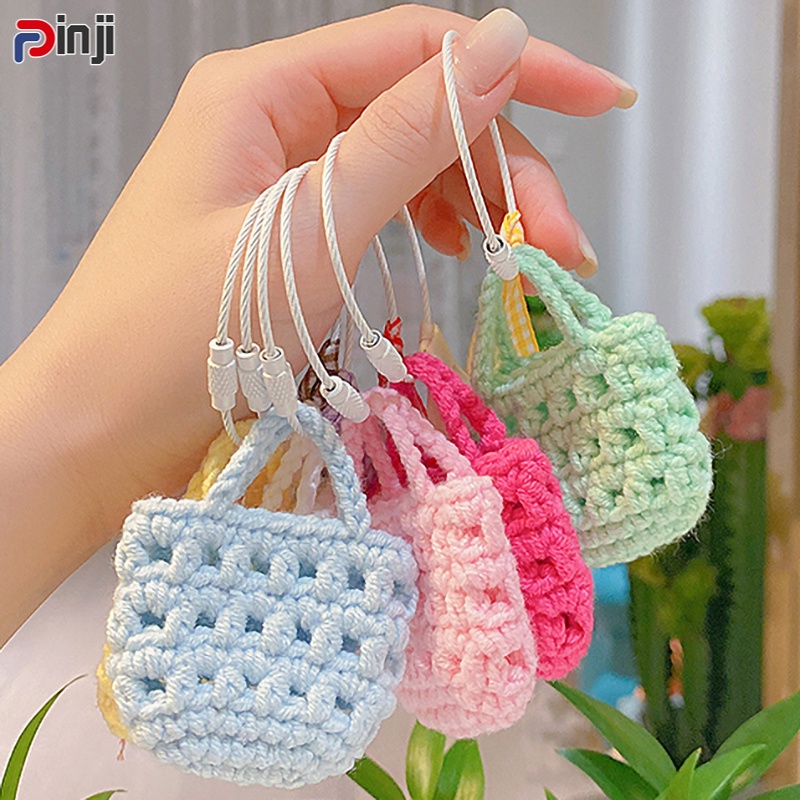 Túi Đựng Tai Nghe Đan Len Thủ Công Mini Đa Năng