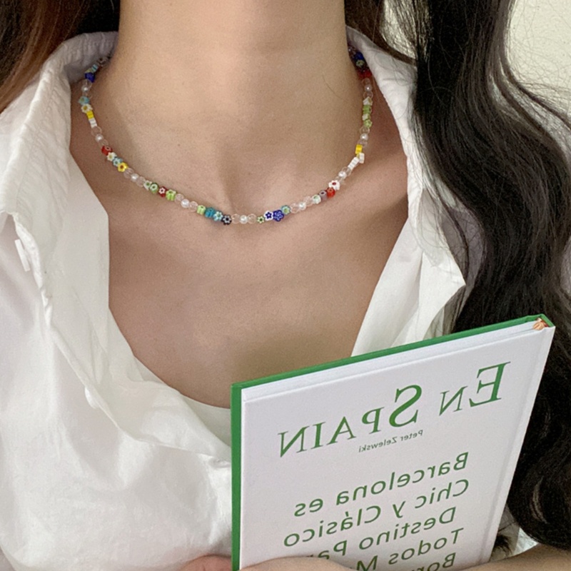 Vòng Cổ Chuỗi Hạt Hình Ổ Khóa Phong Cách Hiện Đại