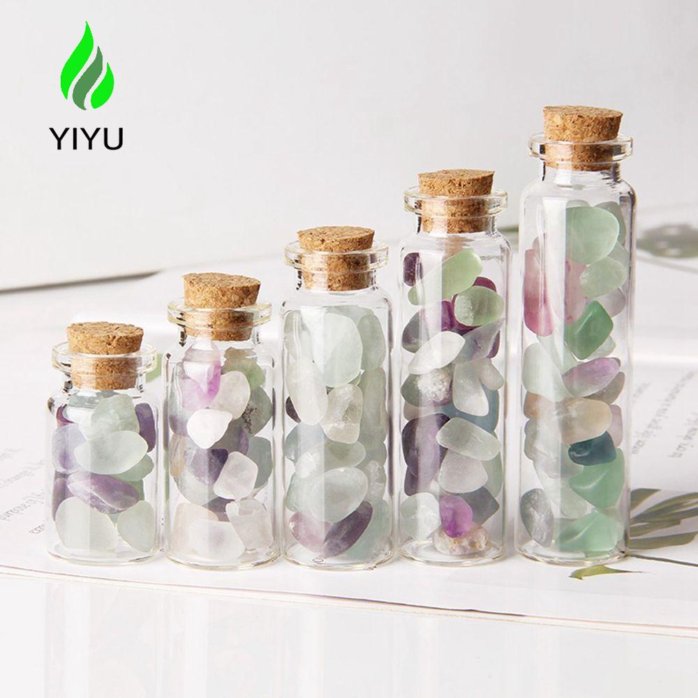 YIYU Lọ Điều Ước Bằng Thủy Tinh Thạch Anh Tự Nhiên Trang Trí Nhà Cửa