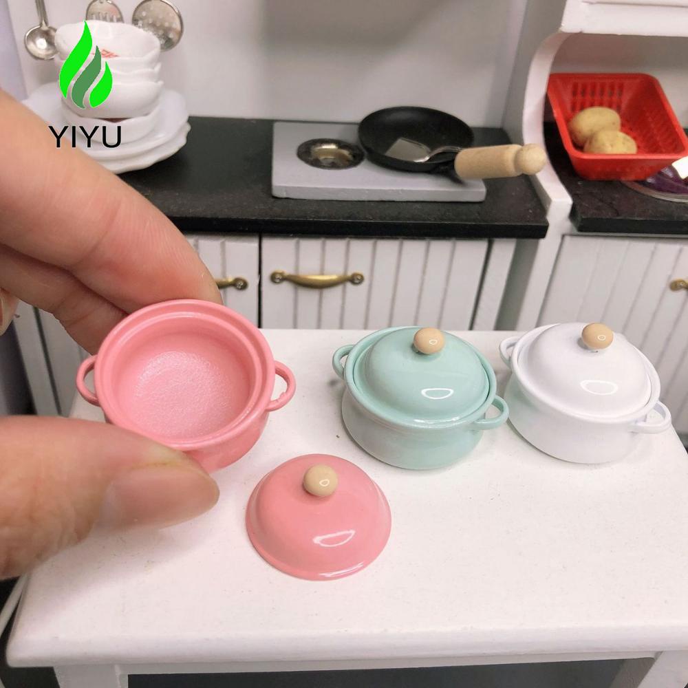 YIYU Nồi Nấu Ăn MIni Dễ Thương Cho Nhà Búp Bê Tỉ Lệ 1 / 12
