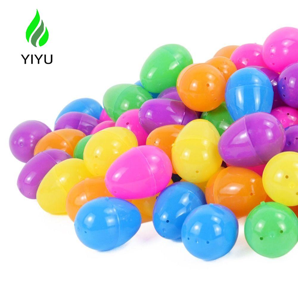 Trứng Phục Sinh Bằng Nhựa 6 Màu Dùng Vẽ Graffiti DIY