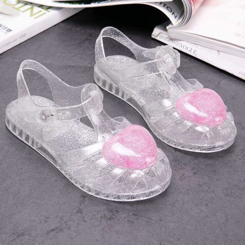 Giày Sandal Công Chúa Đính Đá Lấp Lánh Thiết Kế Mới Cao Cấp Thời Trang Dành Cho Bé