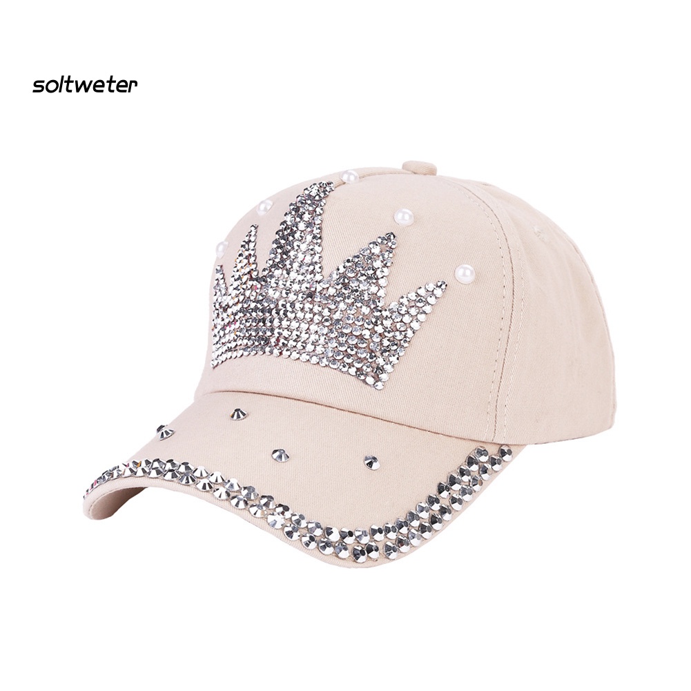 Mũ Lưỡi Trai Đính Đá / Ngọc Trai Giả / Vương Miện Thời Trang Cho Nữ