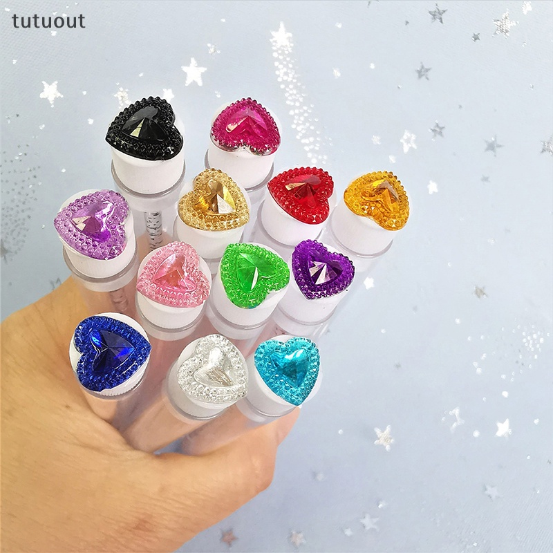 Bộ Cọ Chuốt Lông Mi / Lông Mày Chống Bụi Thiết Kế Vỏ Trái Tim Nhiều Kiểu Dáng