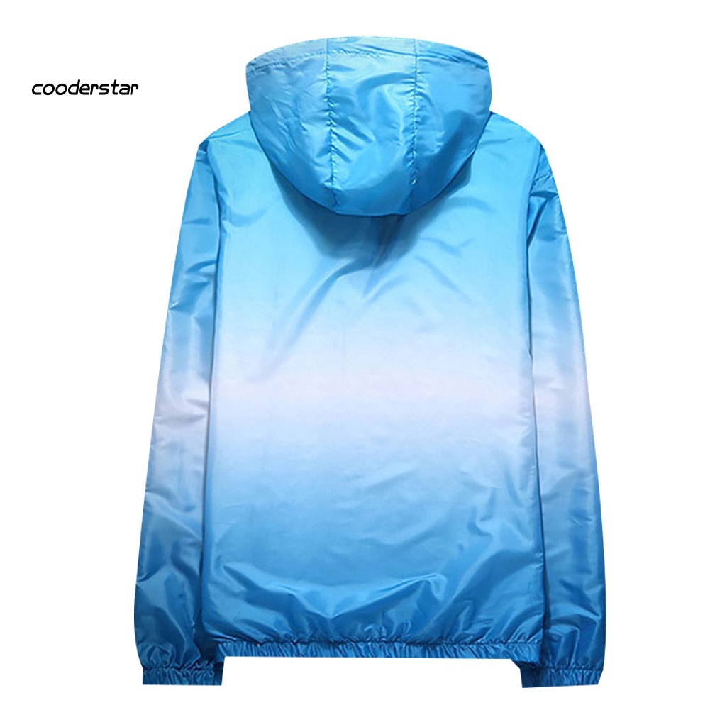 Áo Khoác Chống Nắng UV Có Túi Màu Sắc Gradient Mau Khô Dành Cho Trẻ Em