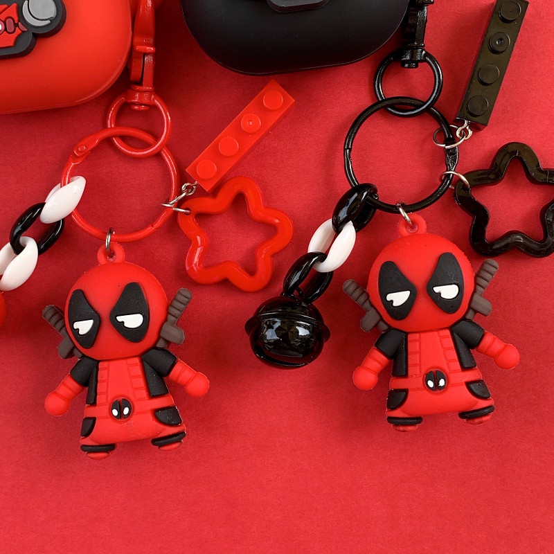 Vỏ Bảo Vệ Hộp Sạc Tai Nghe Không Dây Baseus Encok WM01 WM02 E3 M2 Bằng Silicon Họa Tiết Hoạt Hình Kèm Móc