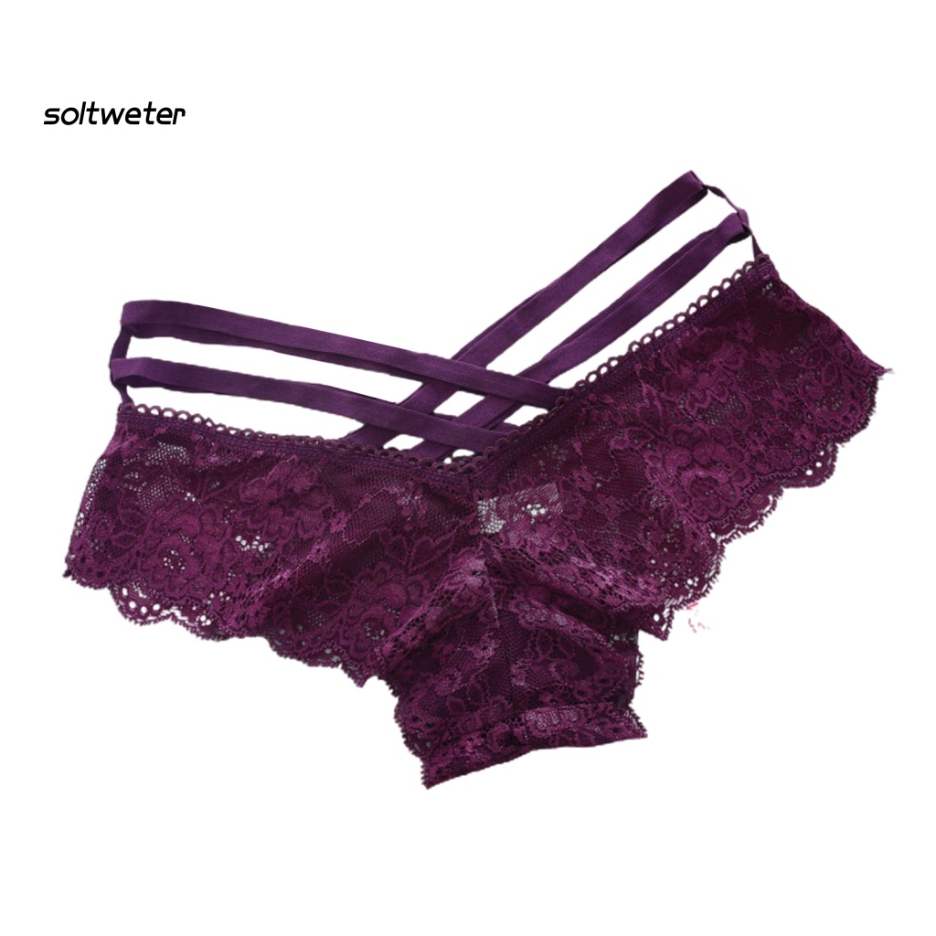 Quần Lót Ren Lọt Khe Đan Dây Gợi Cảm Cho Nữ